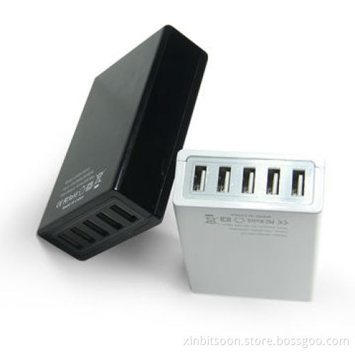 5-port USB Charger, 5V/10A for iPhone/iPad/Samsung USB Wall Charger